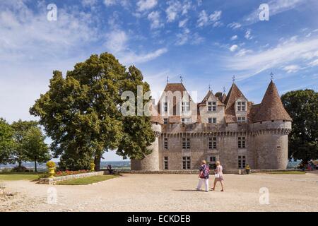 Frankreich, Dordogne, Périgord Pourpre, Monbazillac, 16. Jahrhundert Burg Stockfoto