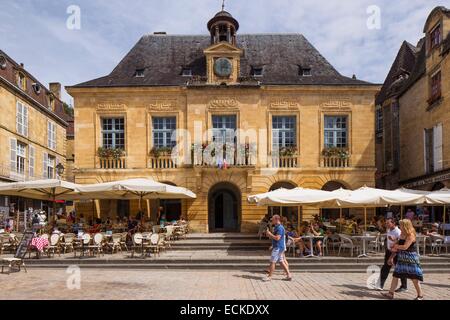 Frankreich, Dordogne Sarlat la Caneda, Rathaus Stockfoto