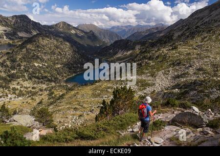 Frankreich, Hautes-Pyrenäen, Neouvielle natürliche reserve, Les Laquettes Stockfoto