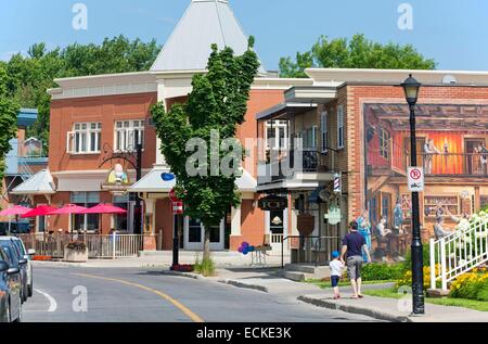 Kanada, Quebec, der Region Laurentides, der touristischen Straße Chemin du Terroir, St. Eustache, alte St. Eustache und seine historischen Wandmalereien Stockfoto