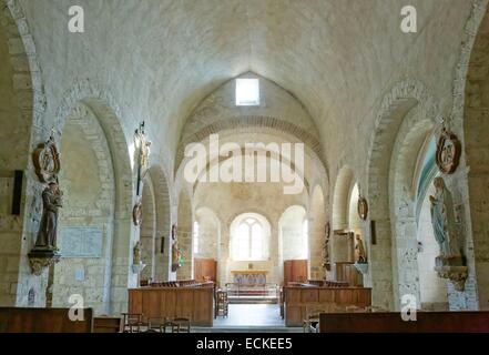 Frankreich, Allier, Verneuil-de-Bourbonnais, Kirche Saint-Pierre Stockfoto