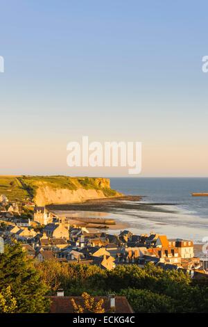 Frankreich, Calvados, Arromanches-Les-Bains, historischen Ort der Landung in der Normandie Stockfoto