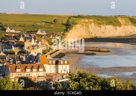 Frankreich, Calvados, Arromanches-Les-Bains, historischen Ort der Landung in der Normandie Stockfoto