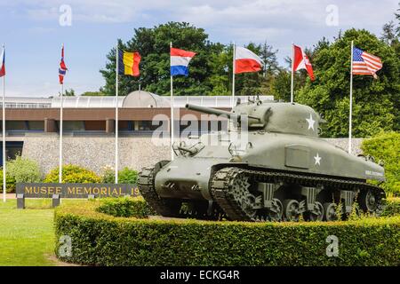 Frankreich, Calvados, Bayeux, das Museum der Schlacht von Normandie zeichnet die 77 Tagen des Kampfes zwischen Juni und august 1944 Stockfoto