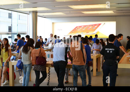 Apple-Shop und Showroom in IFC Mall am 25. Mai 2014. Apple ist eines der am meisten besuchten Geschäfte im IF Stockfoto