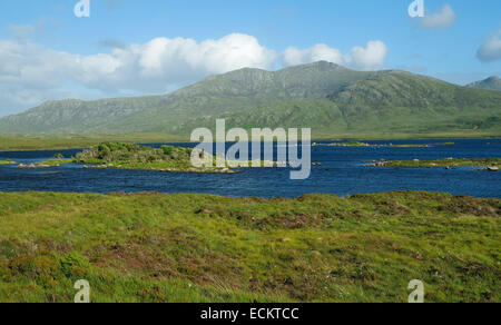 Loch Druidibeag & Hecla Berg South Uist, äußeren Hebriden Stockfoto