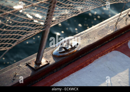 Seereise auf einer Yacht an einem sonnigen Tag. Stockfoto