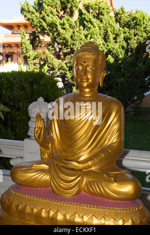 Die Lehre Buddhas Dharma, Hsi Lai Tempel, Stadt der Hacienda Heights, Los Angeles County, Kalifornien Stockfoto