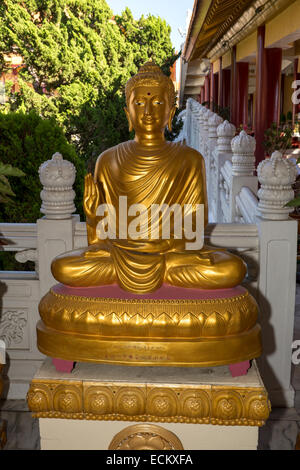 Die Lehre Buddhas Dharma, Hsi Lai Tempel, Stadt der Hacienda Heights, Los Angeles County, Kalifornien Stockfoto