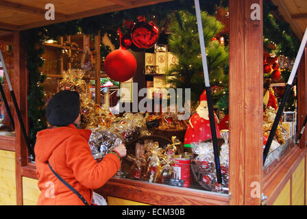traditionelle Weihnachts-Messestand, Aachen Deutschland Stockfoto