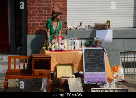 Lille Braderie, Rijssel Frankreich. Stockfoto