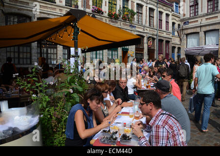 Lille Braderie, Rijssel Frankreich. Stockfoto