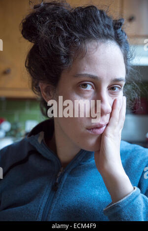 Porträt einer jungen Frau. Stockfoto
