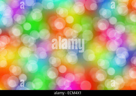 bunten Bokeh Lichter Hintergrund unscharf Stockfoto