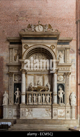 Tullio Lombardo, Denkmal, Doge Andrea Vendramin, 1480-95, Basilica di San Giovanni e Paolo, Venedig, Italien Stockfoto