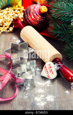 der Prozess der Backen zu Hause Stockfoto