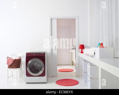 Innere des Luxus-Waschküche Stockfoto
