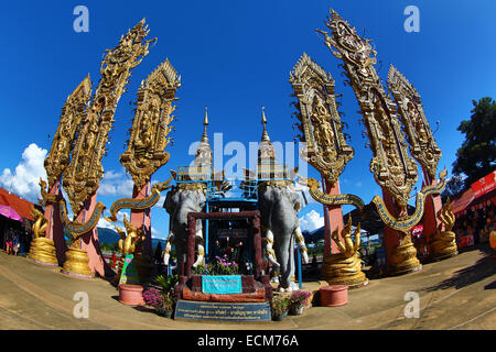 Das goldene Dreieck Thailand, Myanmar und Laos Dreiländereck, Provinz Chiang Rai, Thailand Stockfoto