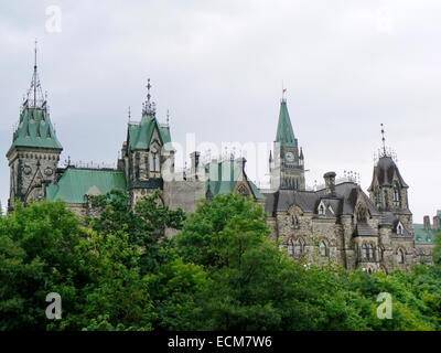 Hautnah am Parlament in Ottawa, Kanada Stockfoto