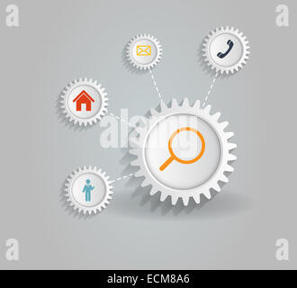 Infografik-Geschäft-Vorlage-Vektor-illustration Stockfoto