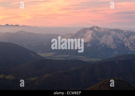 Alpiq Blick vom Mangrt Peak, Slowenien, Italien, Österreich Stockfoto