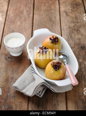 Gebackene Äpfel Stockfoto