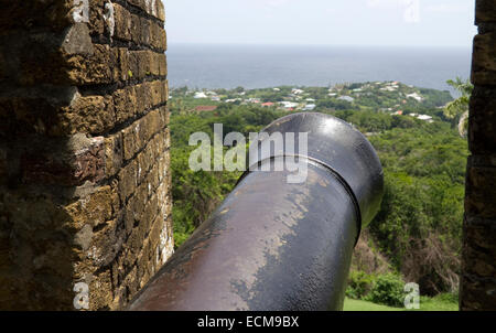Fort King George Scarborough Trinidad und Tobago Karibik Antillen Stockfoto