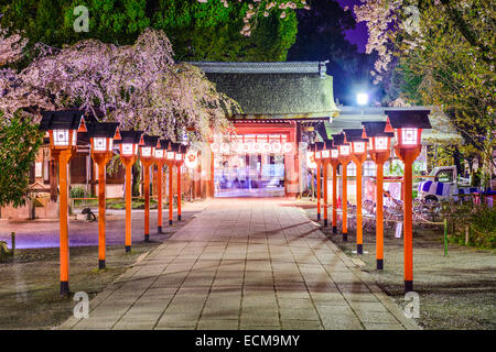 Kyoto, Japan am Hirano Schrein in der Frühjahrssaison. Stockfoto