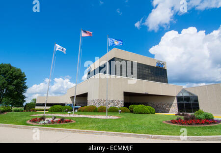 Oshkosh, Wisconsin berühmten EAA Experimental Aircraft Flugzeugmuseum für alle Flugzeuge und fliegen weltweit Stockfoto