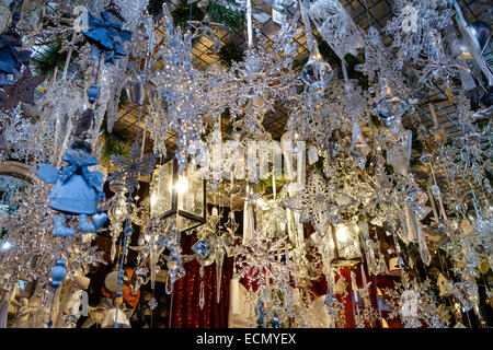 Weihnachtsmarkt, Chriskindlesmarkt in Nürnberg, Middle Franconia, Bayern, Deutschland, Europa Stockfoto