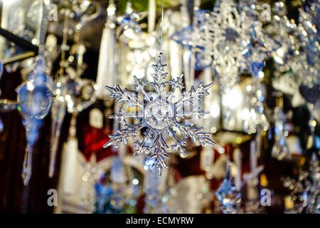 Weihnachtsmarkt, Chriskindlesmarkt in Nürnberg, Middle Franconia, Bayern, Deutschland, Europa Stockfoto