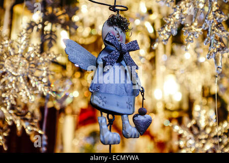 Weihnachtsmarkt, Chriskindlesmarkt in Nürnberg, Middle Franconia, Bayern, Deutschland, Europa Stockfoto