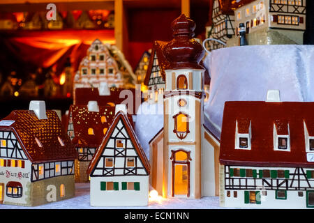 Weihnachtsmarkt, Chriskindlesmarkt in Nürnberg, Middle Franconia, Bayern, Deutschland, Europa Stockfoto