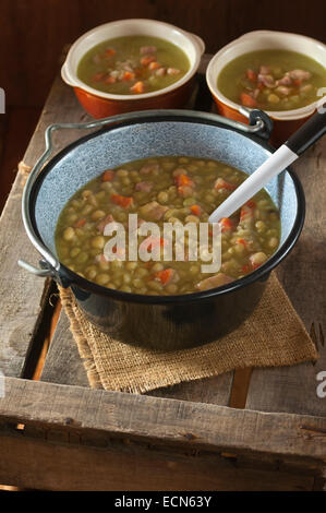 Skandinavische Erbsensuppe Stockfoto