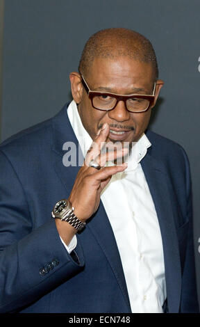 Berlin, Deutschland. 16. Dezember 2014. Schauspieler Forest Whitaker kommt bei der Premiere des Films "96 Stunden - Tak3n" in Berlin, Deutschland, 16. Dezember 2014. Offizielle Version ist 8. Januar 2015. Foto: Jörg Carstensen/Dpa/Alamy Live News Stockfoto