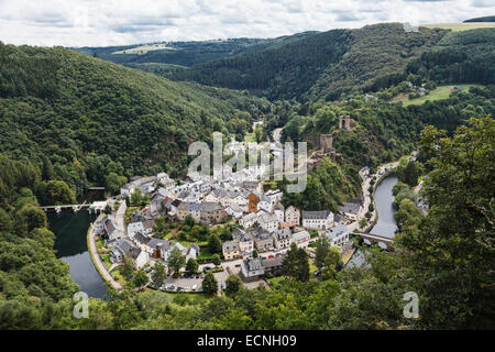Esch Sur Sûre, Luxemburg Stockfoto