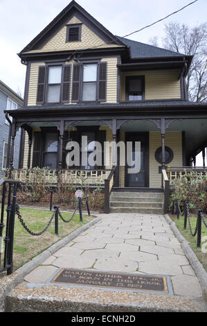 Geburtshaus von Martin Luther King Jr. in 501 Auburn Avenue, Atlanta, Georgia im Jahre 1929 Stockfoto