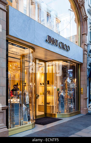 Jimmy Choo Store im neuen Bond Street, London, England Stockfoto