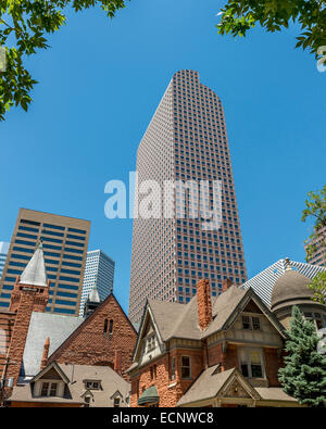 Das Wells Fargo Center, bekannt als die "Kasse Building" Downtown Denver. Colorado. USA Stockfoto