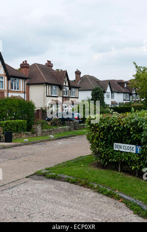 Vorstadthäuser in Den engen, Bromley, Südlondon. Stockfoto