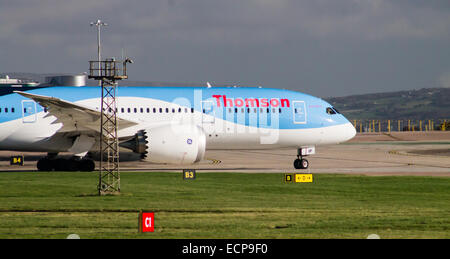 Thomson Airways Boeing 787 am Manchester International Airport. Stockfoto