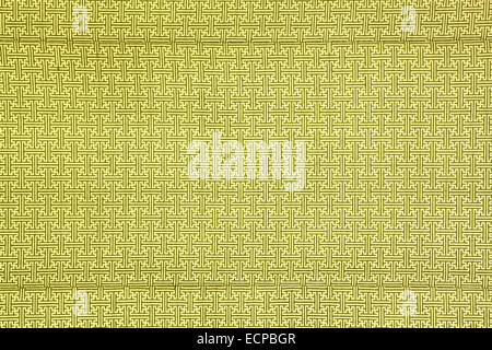 Muster der Tapeten gelb Labyrinth Kleidung Stockfoto