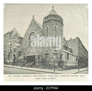 (King1893NYC) pg365 ALL SOULS Kirche, PROTESTANT EPISCOPAL, MADISON AVENUE und EAST 66TH STREET Stockfoto