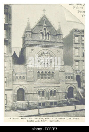 (King1893NYC) pg396 katholisch-apostolischen Kirche, WEST 57TH STREET, BETWEENNINTH und TENTH Avenue Stockfoto