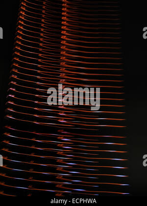 Abstrakte Licht, Tour Montparnasse-Turm, La Nuit Blanche, White Night, Paris, Frankreich Stockfoto