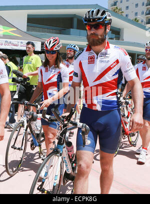 Pippa Middleton und James Middleton teilnehmen Rennen mit Amerika: Pippa Middleton, James Middleton wo: Los Angeles, California, Vereinigte Staaten von Amerika bei: 14. Juni 2014 Stockfoto