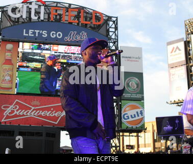 50 Cent tritt bei Citi Field zum Auftakt der New York Mets 2014 Pfostenspiel Konzertreihe Featuring: 50 Cent wo: New York, Vereinigte Staaten von Amerika bei: 14. Juni 2014 Stockfoto