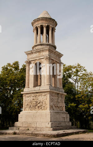 Roman Mausoleum und Gedenk Arch in St Remy de Provence römischen Stockfoto