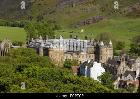 Holyrood Palace am Royal Mile Calton Hill, Edinburgh, Region Lothian, Schottland, Vereinigtes Königreich, Europa Stockfoto