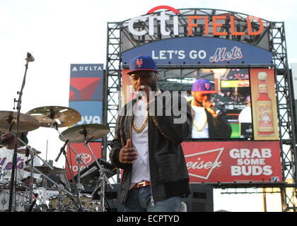 50 Cent tritt bei Citi Field zum Auftakt der New York Mets 2014 Pfostenspiel Konzertreihe Featuring: 50 Cent wo: New York, Vereinigte Staaten von Amerika bei: 14. Juni 2014 Stockfoto